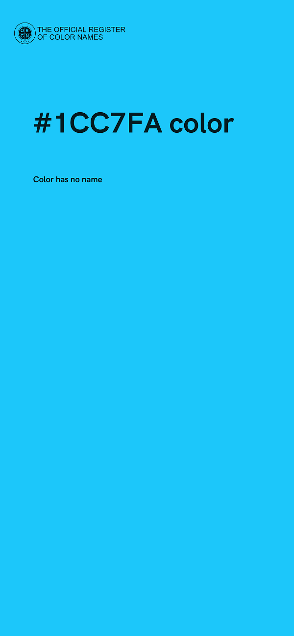 #1CC7FA color image