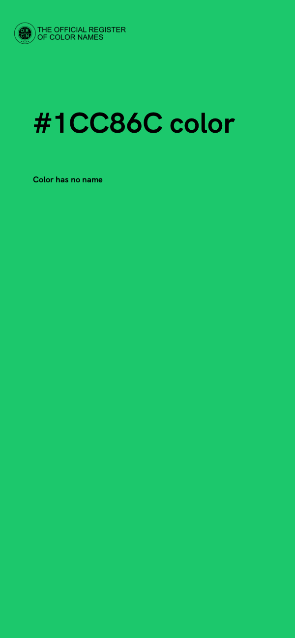 #1CC86C color image