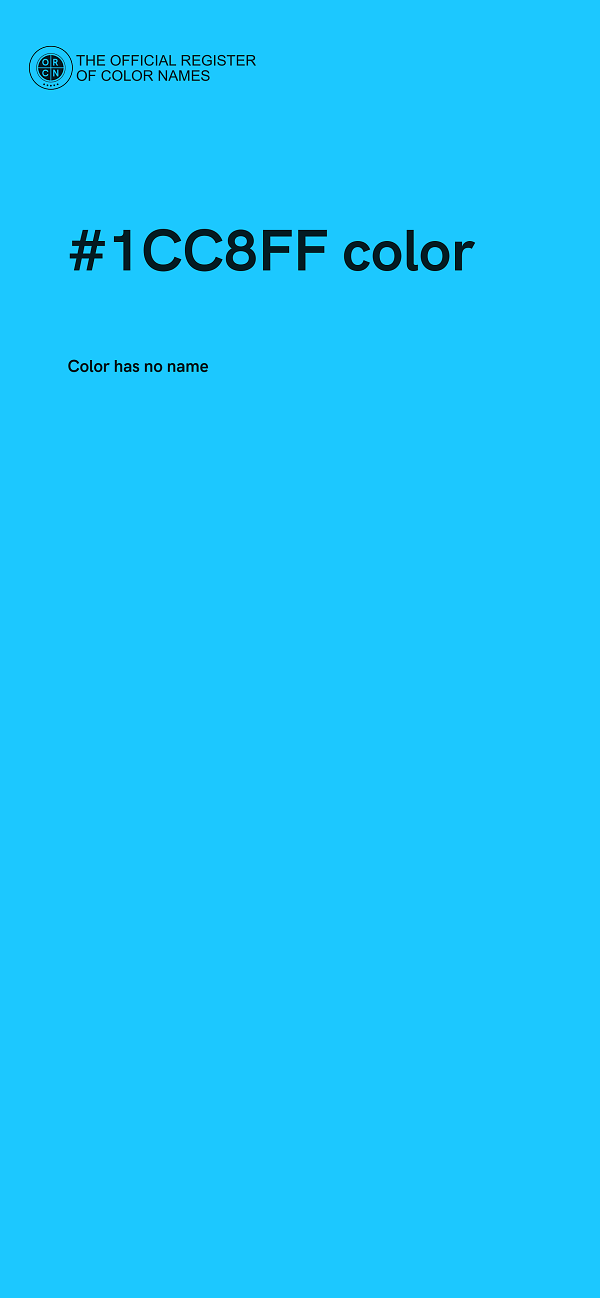 #1CC8FF color image
