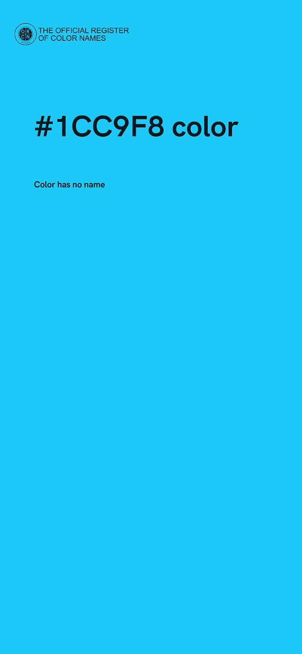 #1CC9F8 color image