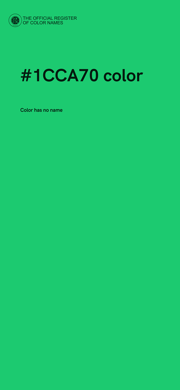 #1CCA70 color image