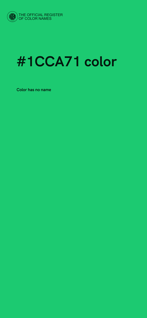 #1CCA71 color image