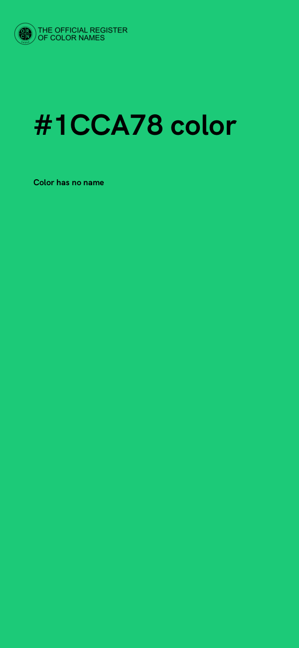 #1CCA78 color image