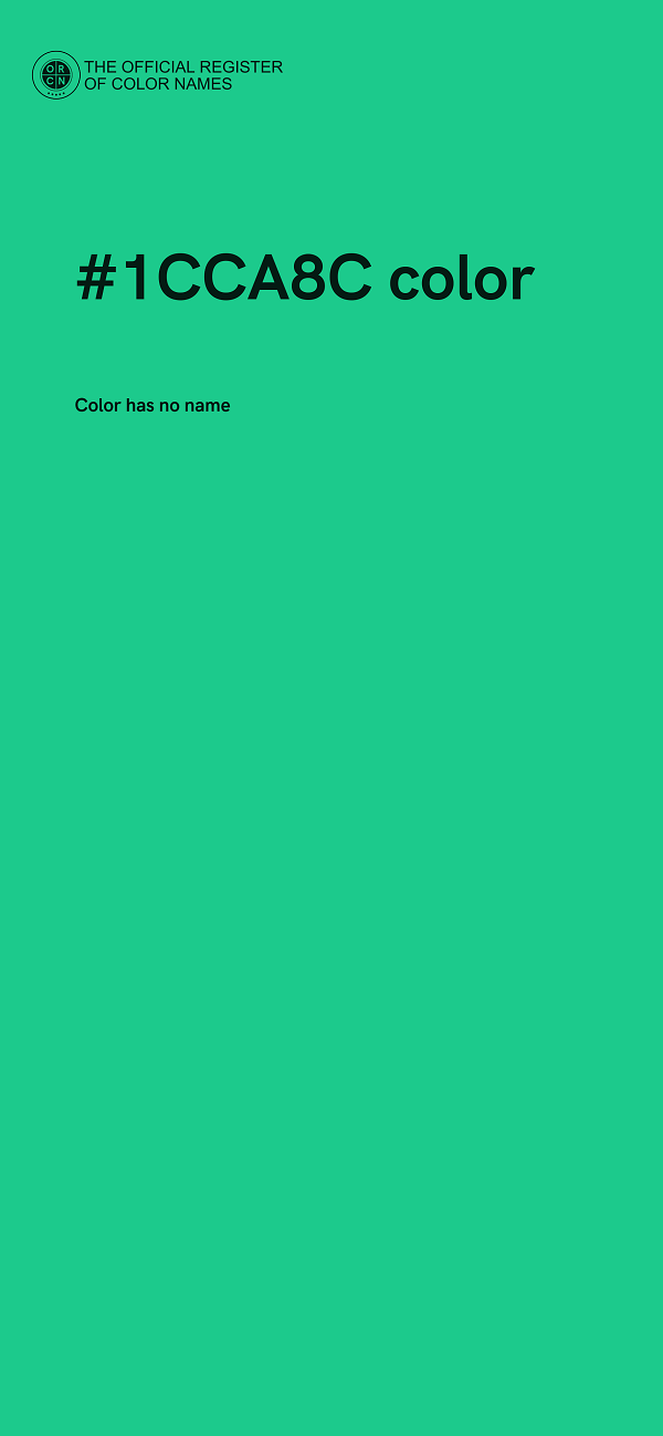 #1CCA8C color image