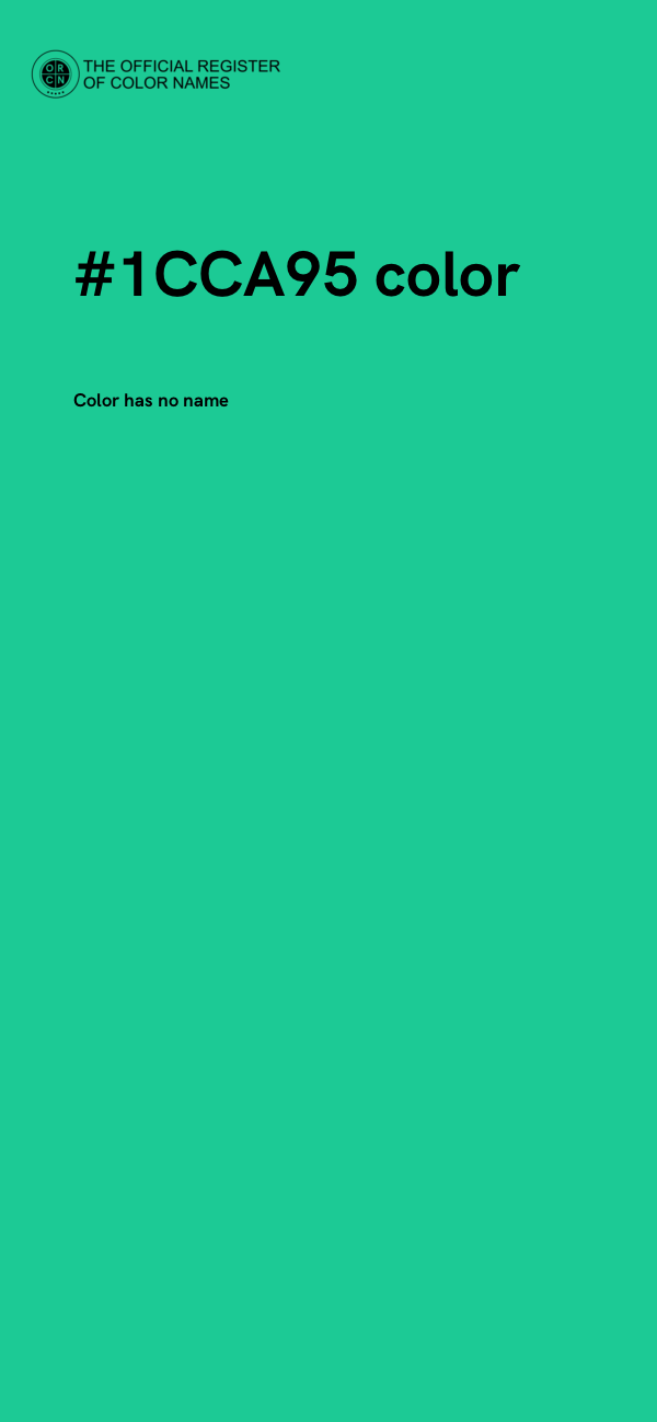 #1CCA95 color image