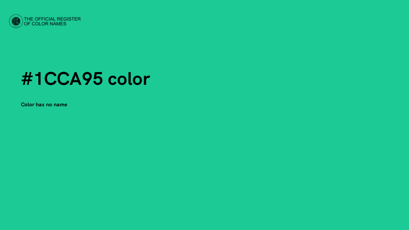 #1CCA95 color image