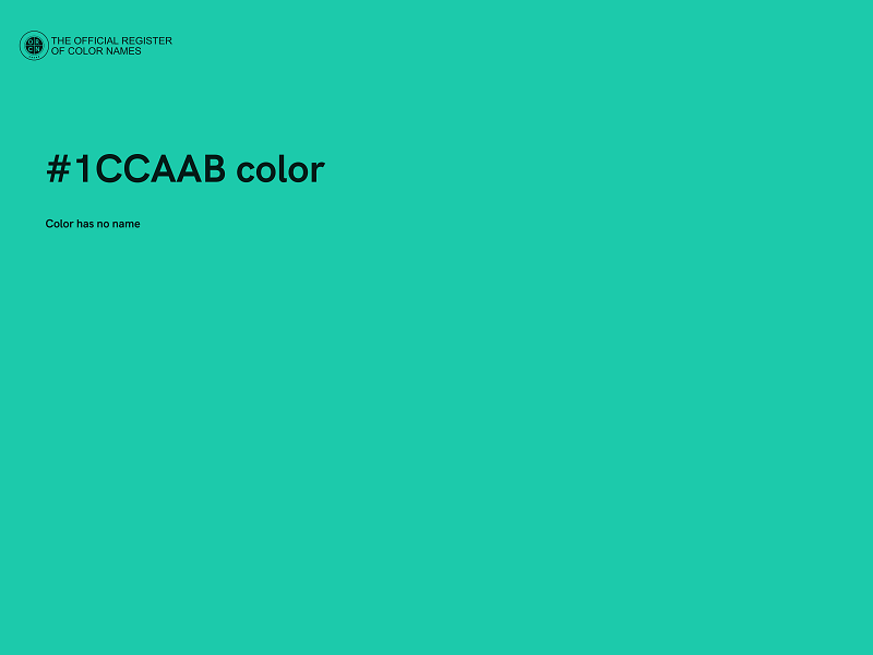 #1CCAAB color image