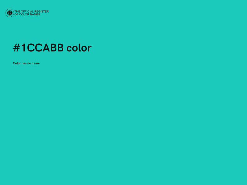 #1CCABB color image