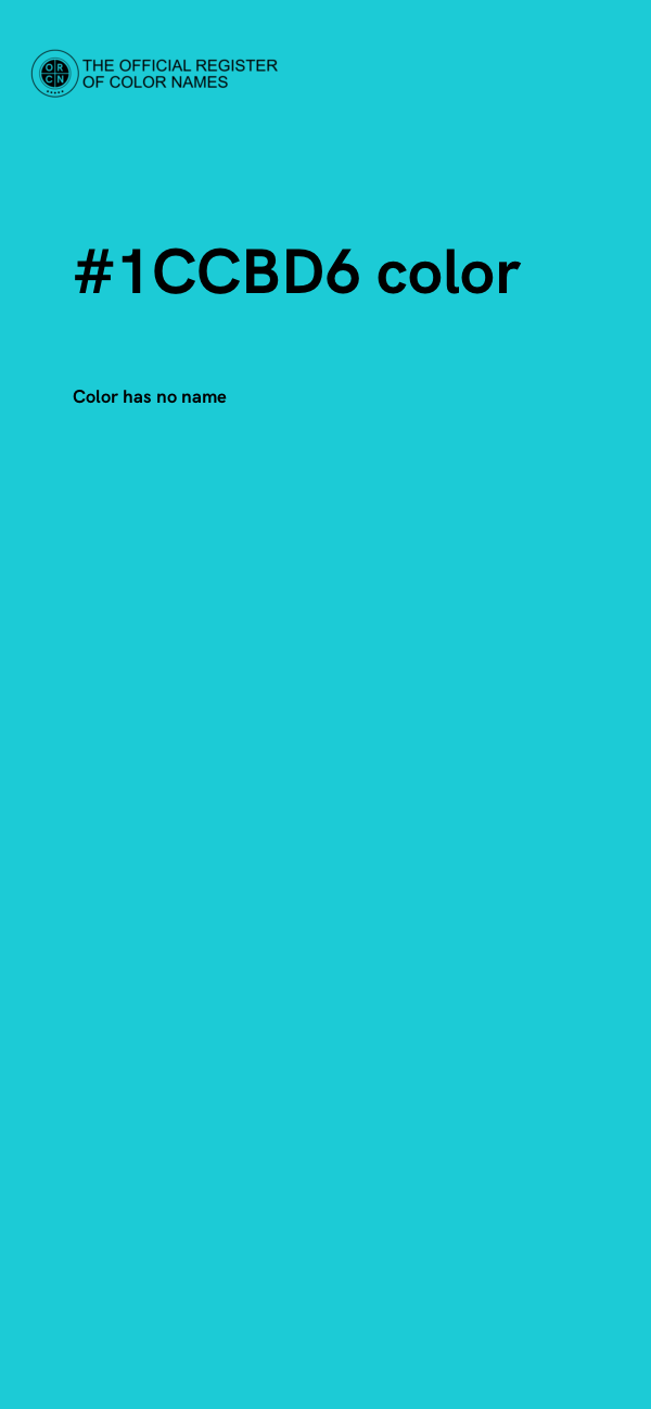 #1CCBD6 color image