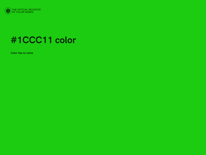 #1CCC11 color image