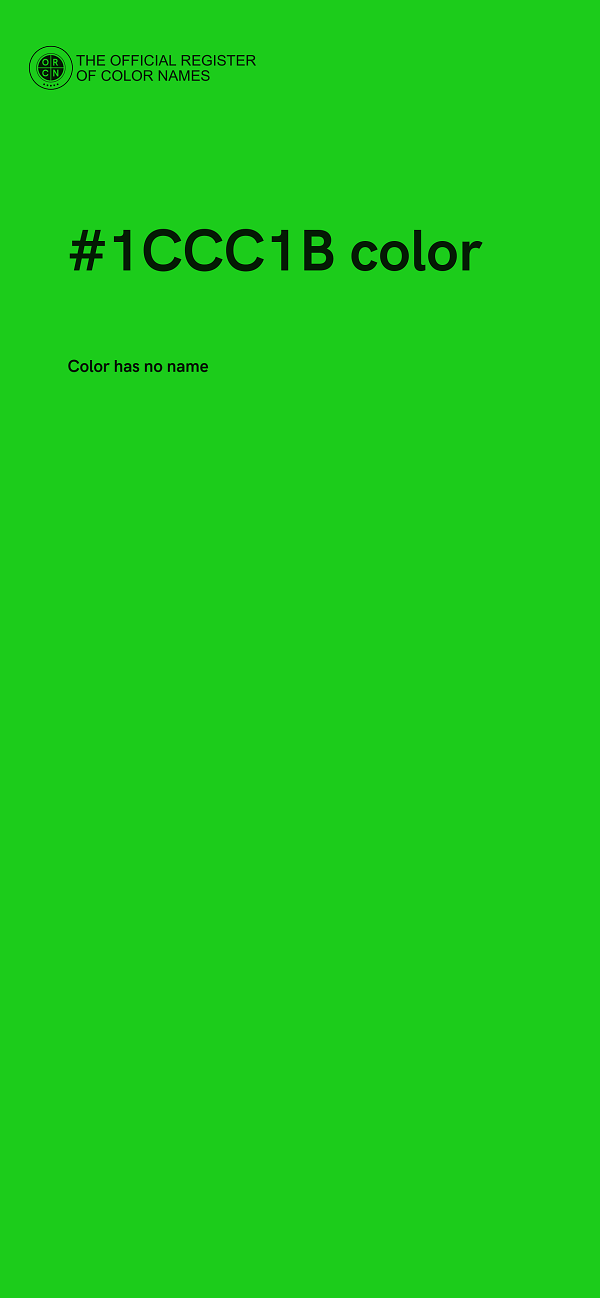 #1CCC1B color image