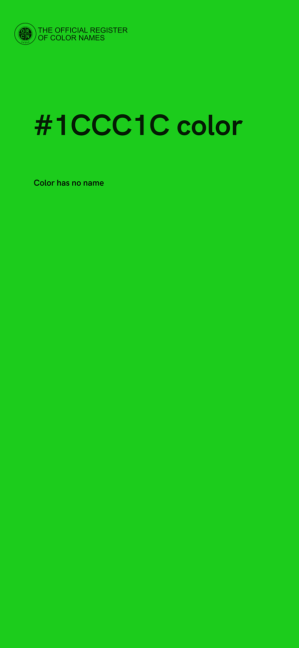 #1CCC1C color image