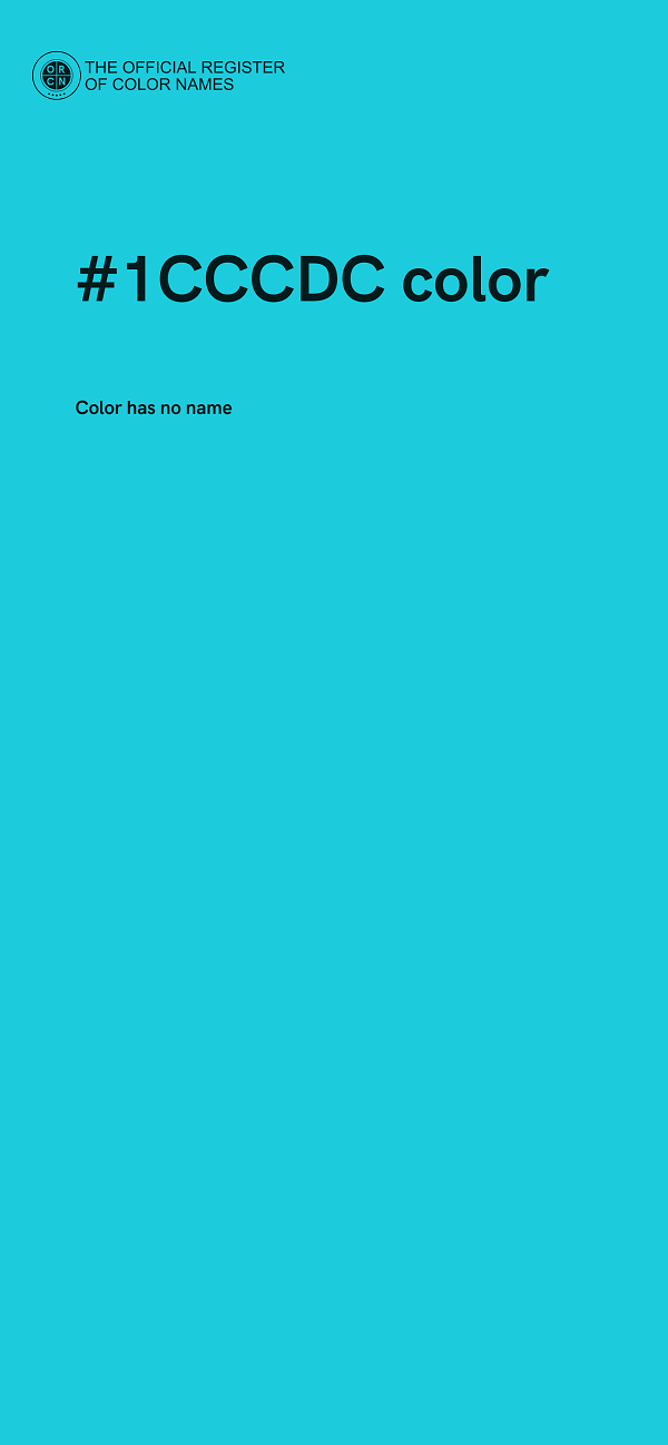 #1CCCDC color image