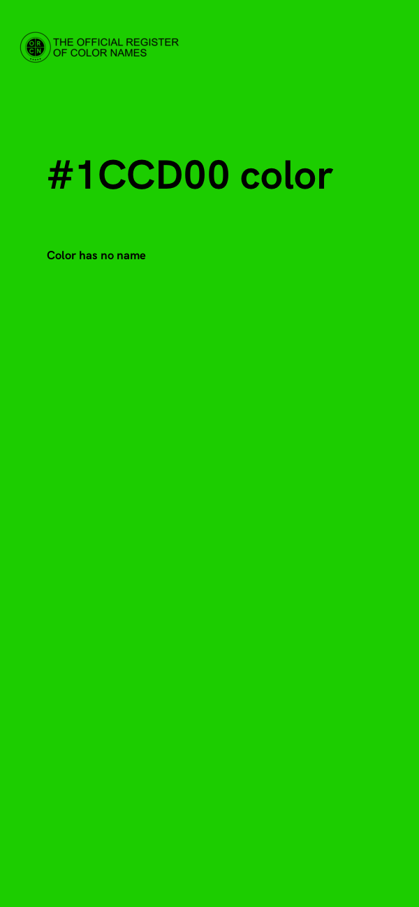 #1CCD00 color image
