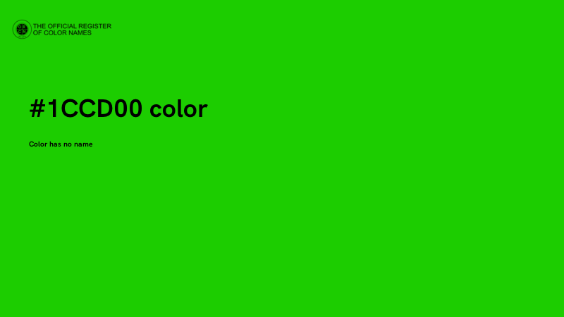 #1CCD00 color image