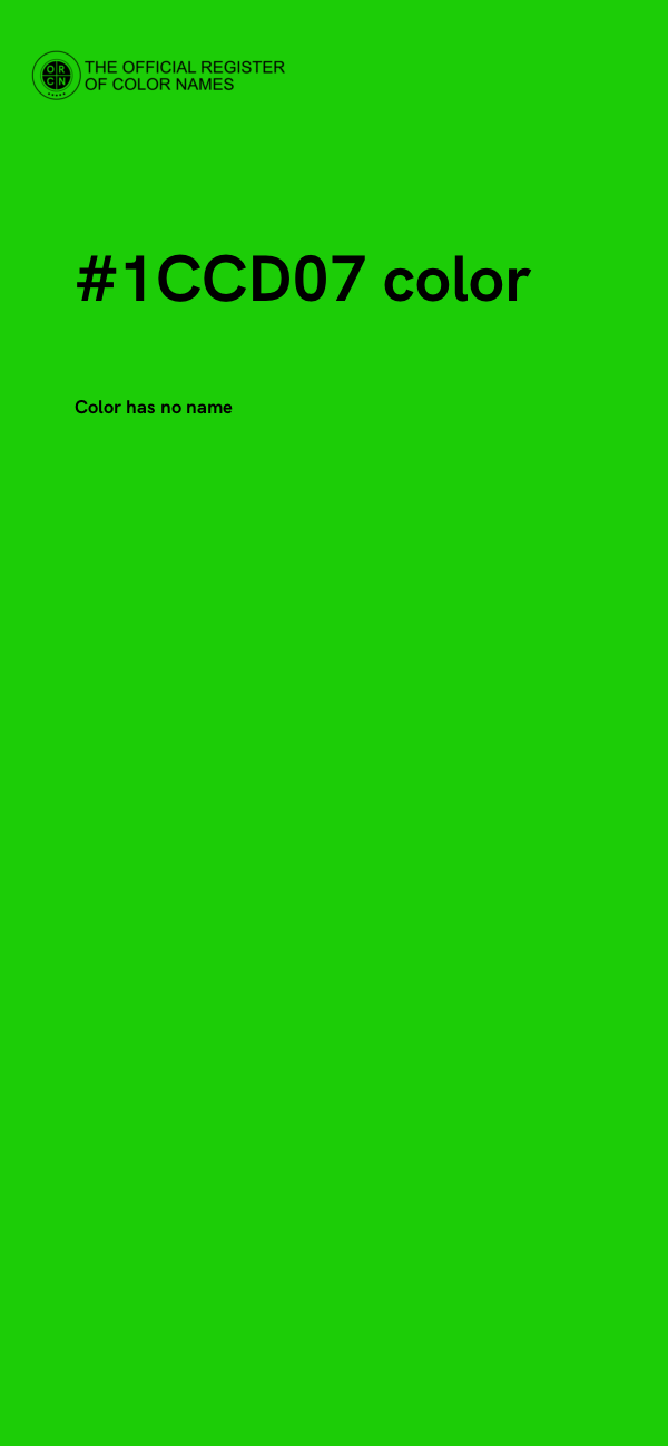 #1CCD07 color image