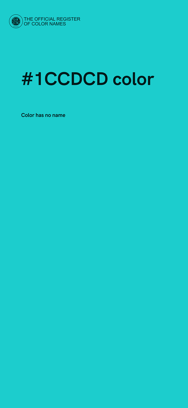 #1CCDCD color image