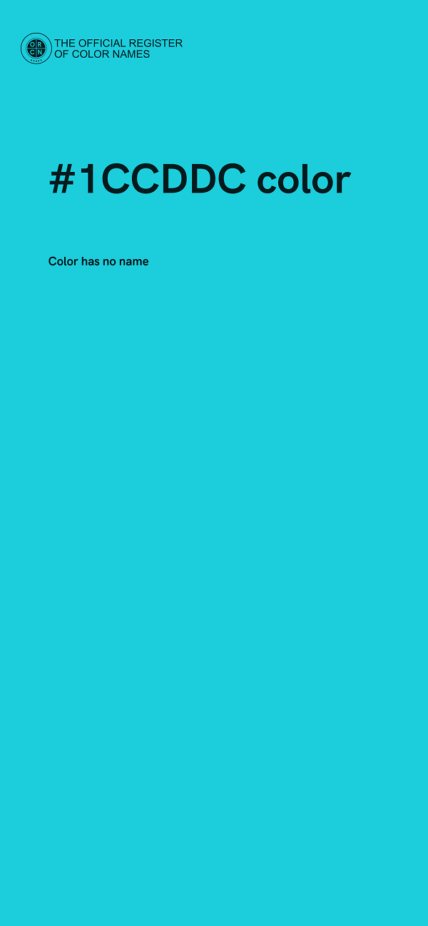 #1CCDDC color image