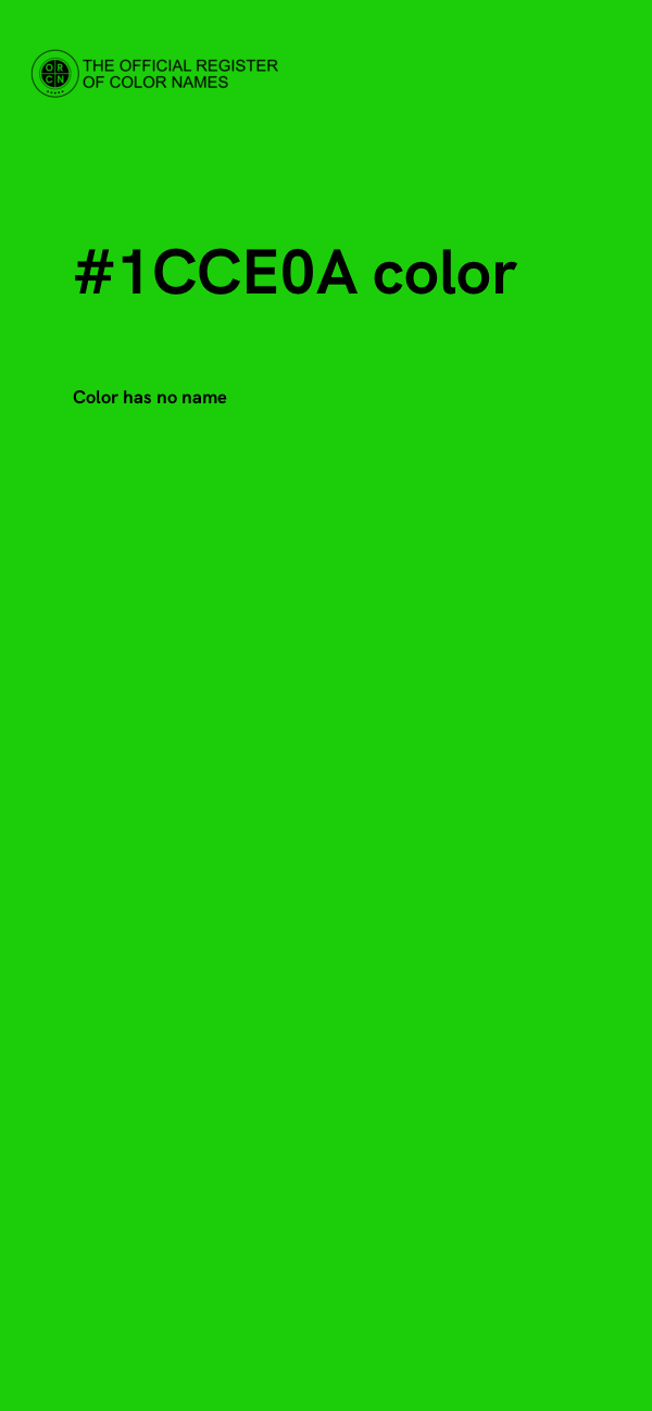 #1CCE0A color image