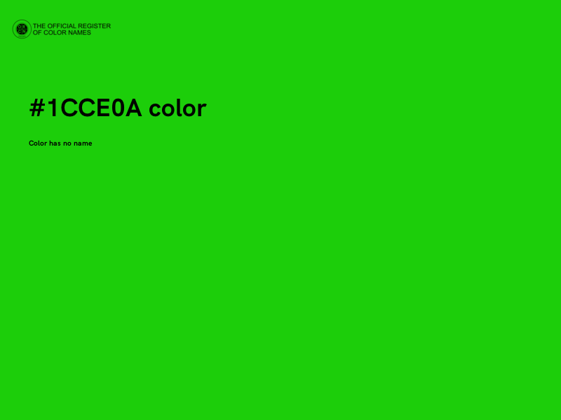 #1CCE0A color image