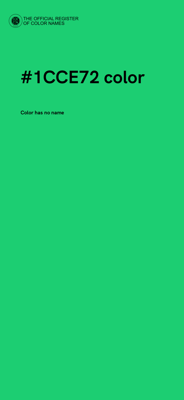 #1CCE72 color image
