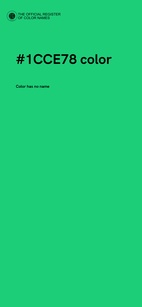 #1CCE78 color image