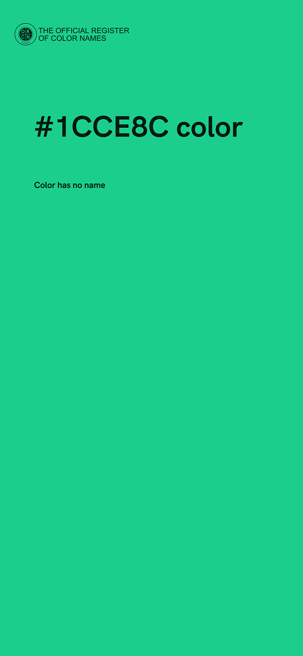 #1CCE8C color image