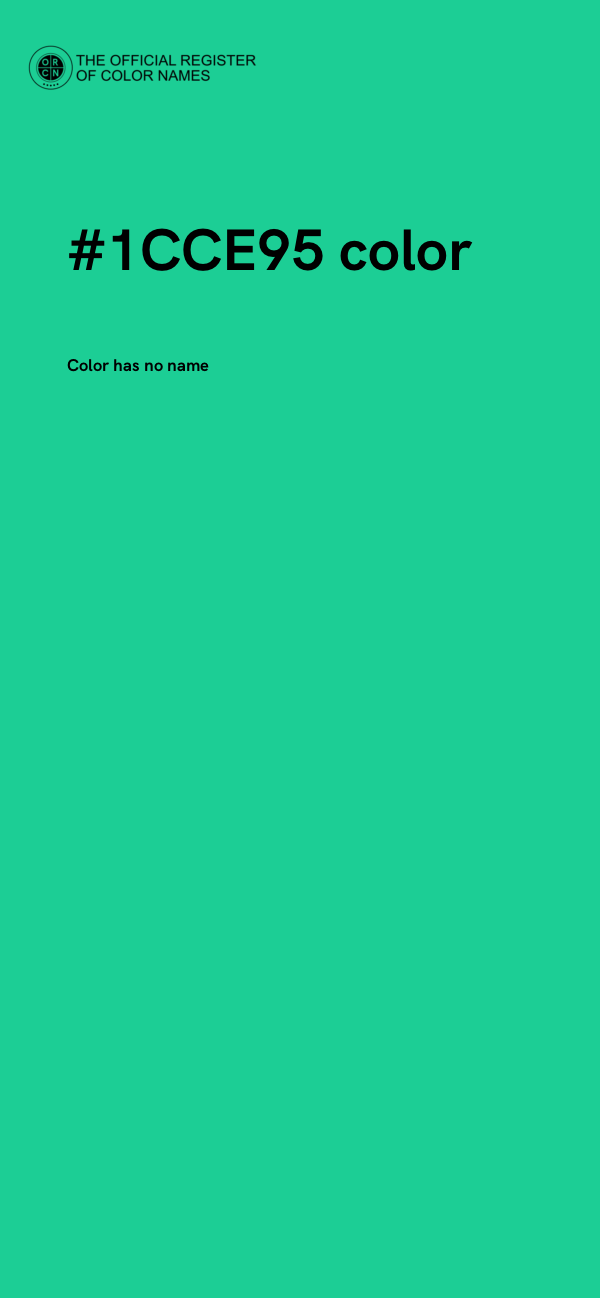#1CCE95 color image