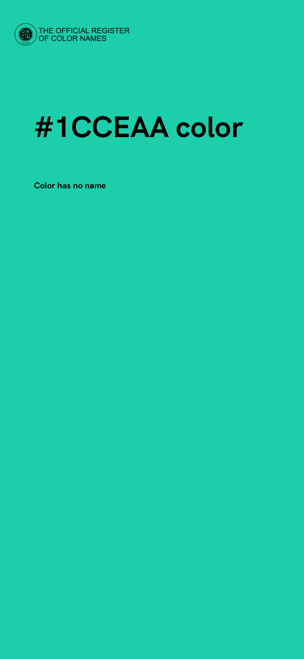 #1CCEAA color image