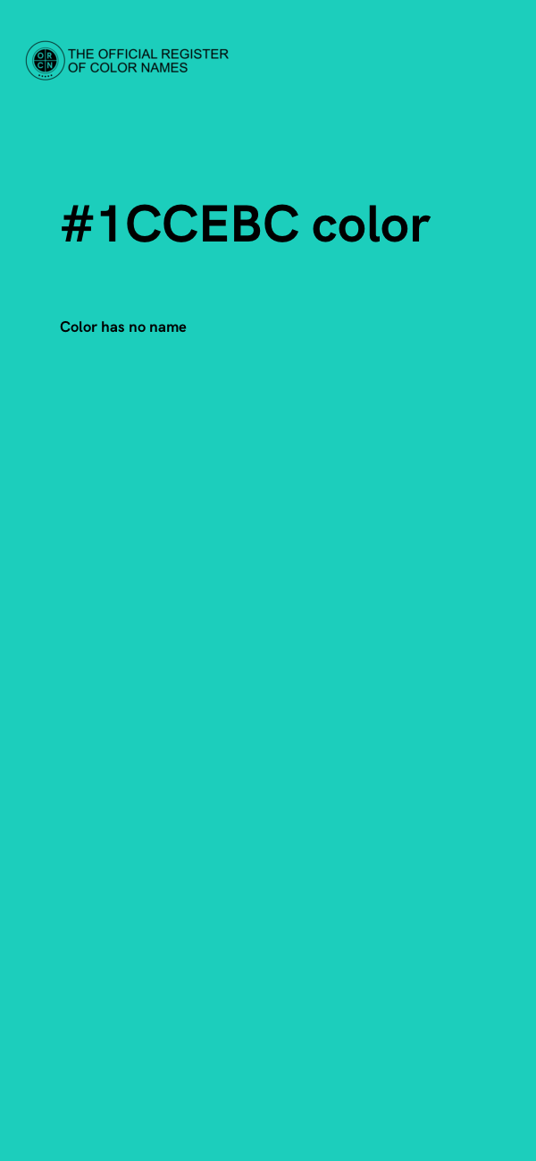 #1CCEBC color image