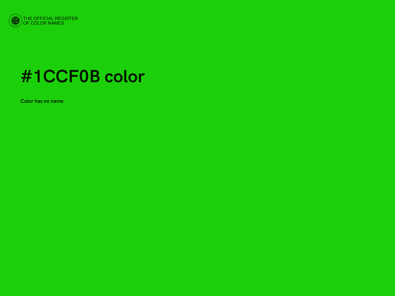 #1CCF0B color image