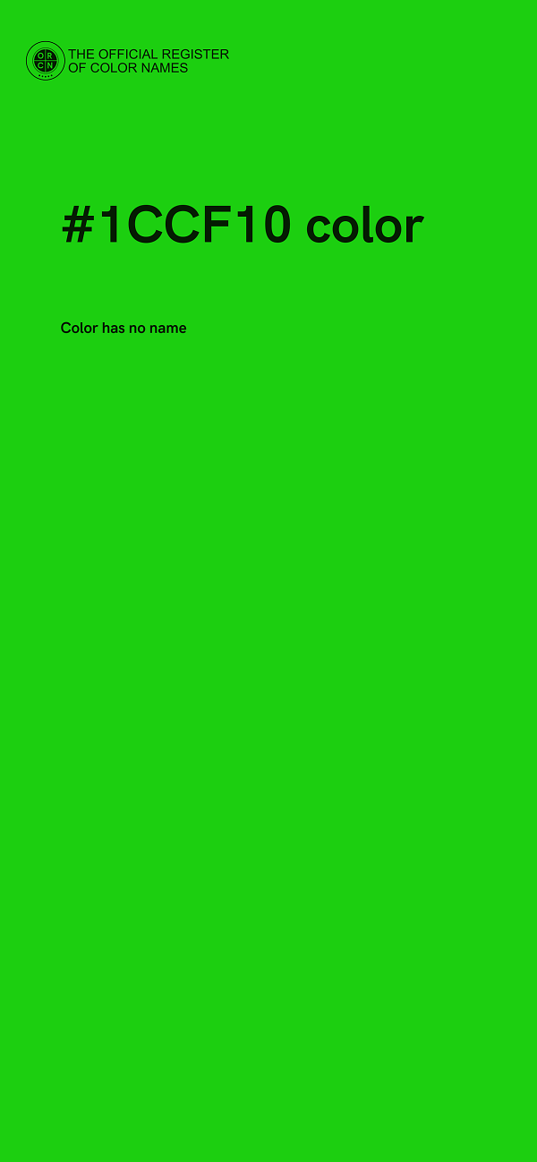 #1CCF10 color image