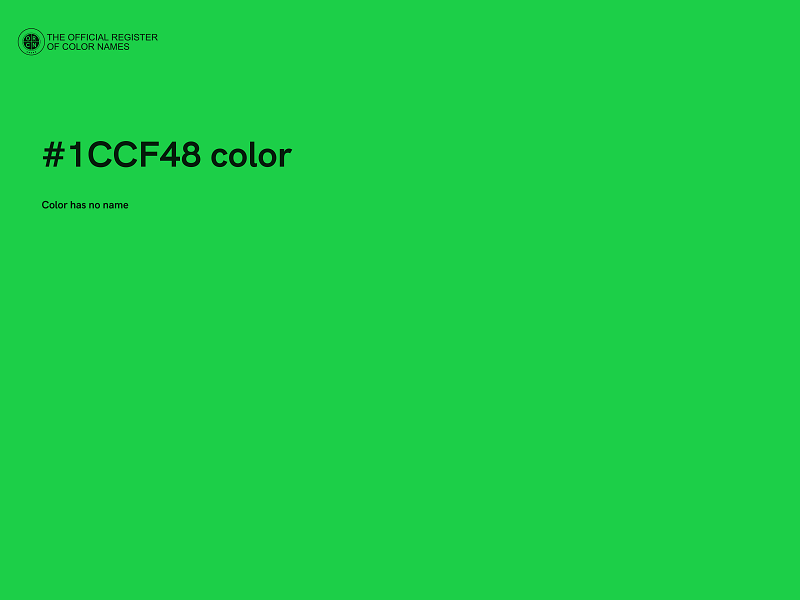 #1CCF48 color image