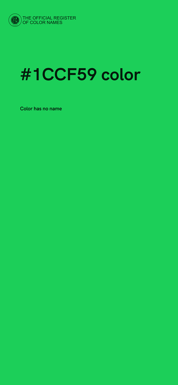 #1CCF59 color image