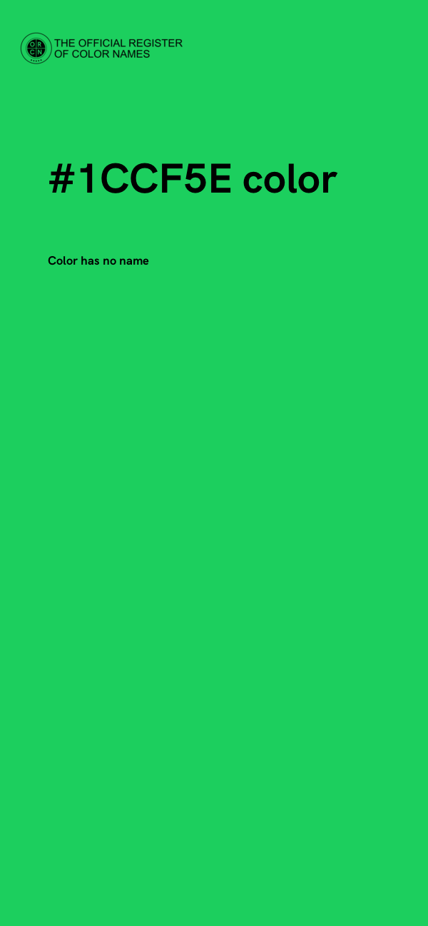 #1CCF5E color image