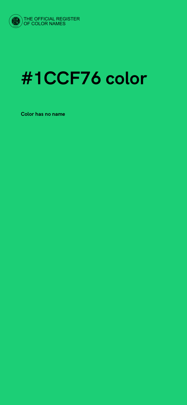 #1CCF76 color image