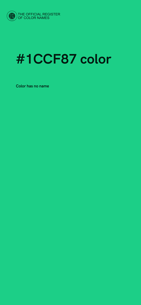 #1CCF87 color image