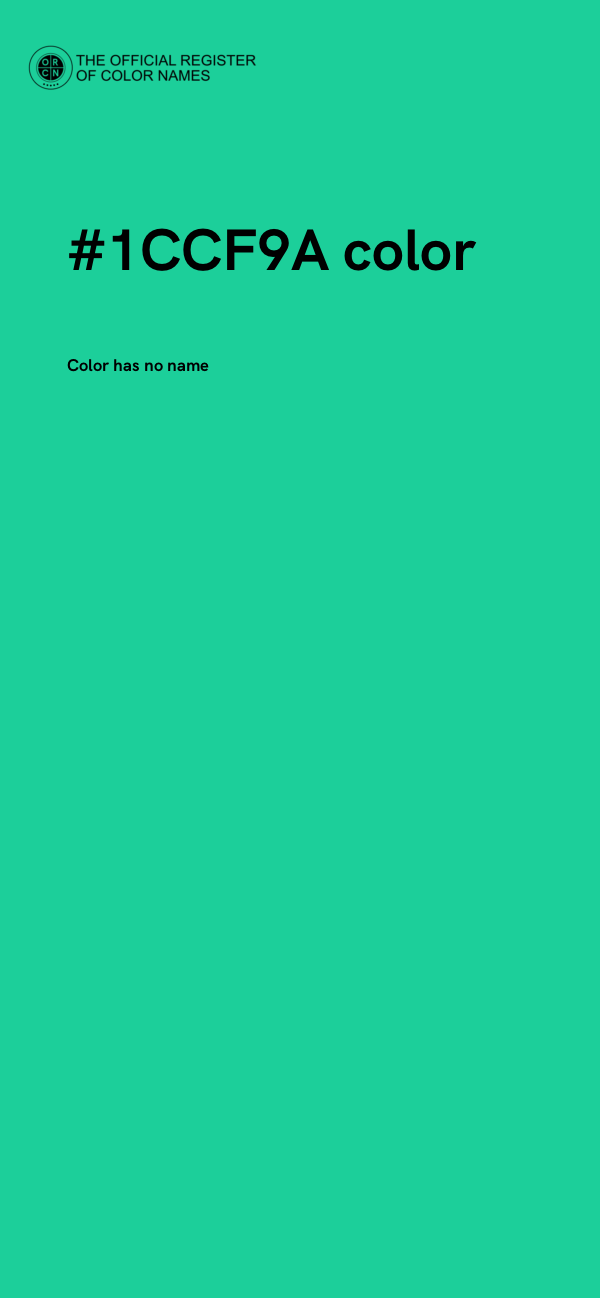 #1CCF9A color image