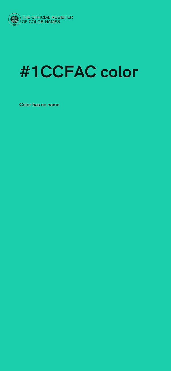 #1CCFAC color image