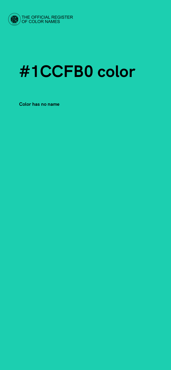 #1CCFB0 color image