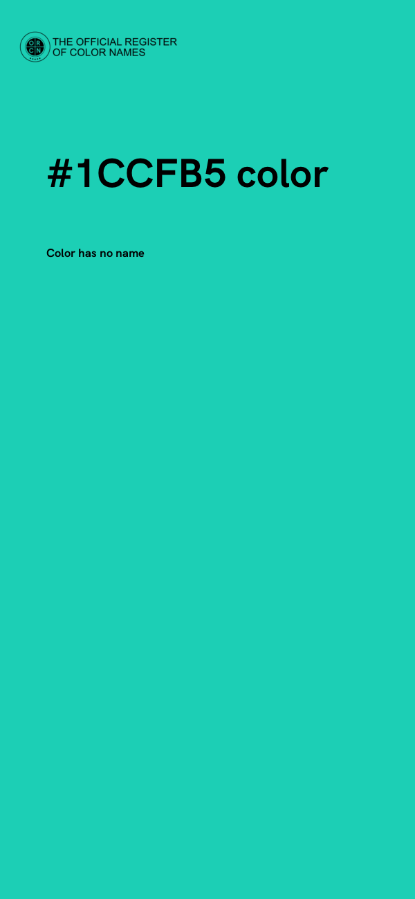 #1CCFB5 color image