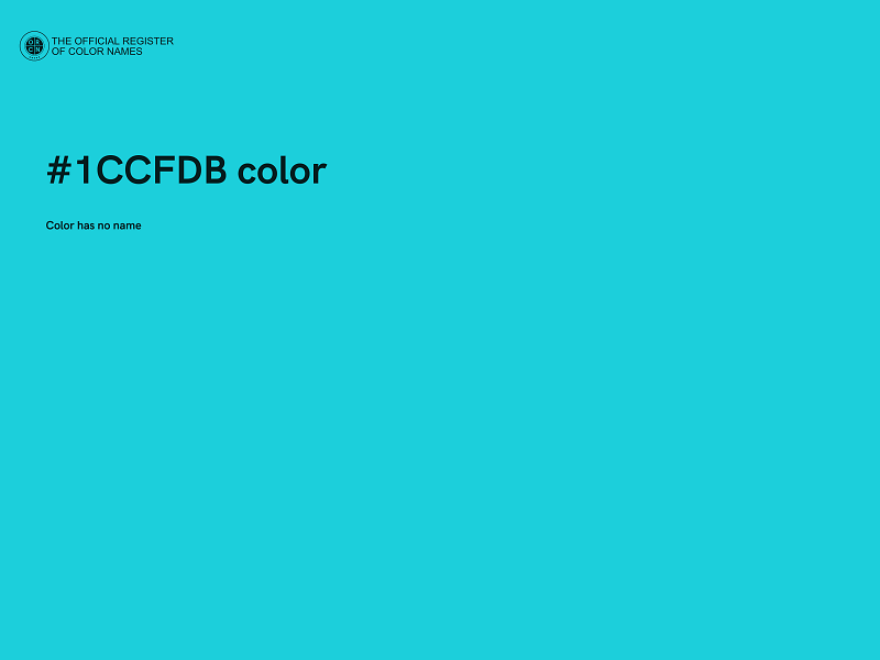#1CCFDB color image