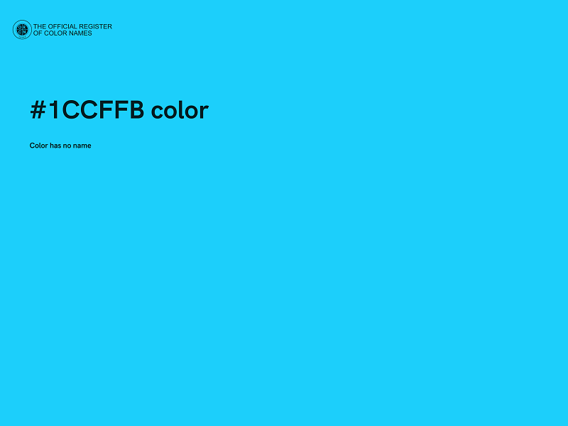 #1CCFFB color image