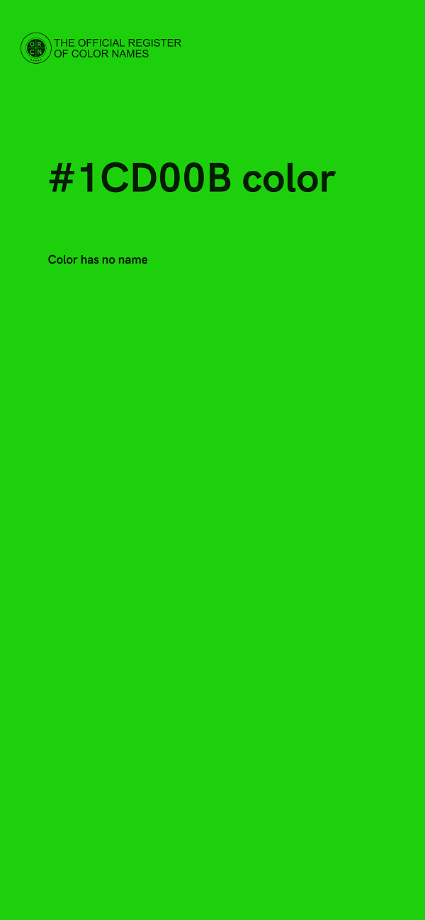#1CD00B color image