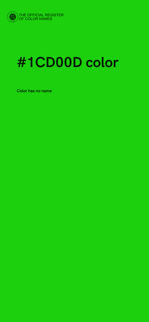 #1CD00D color image