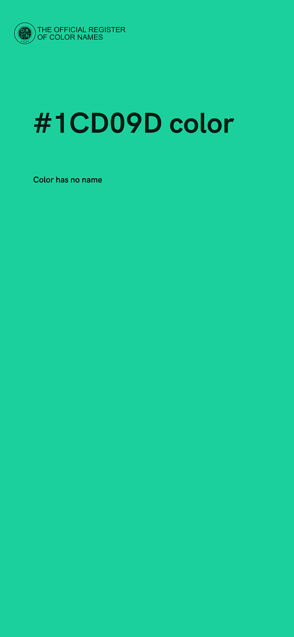 #1CD09D color image