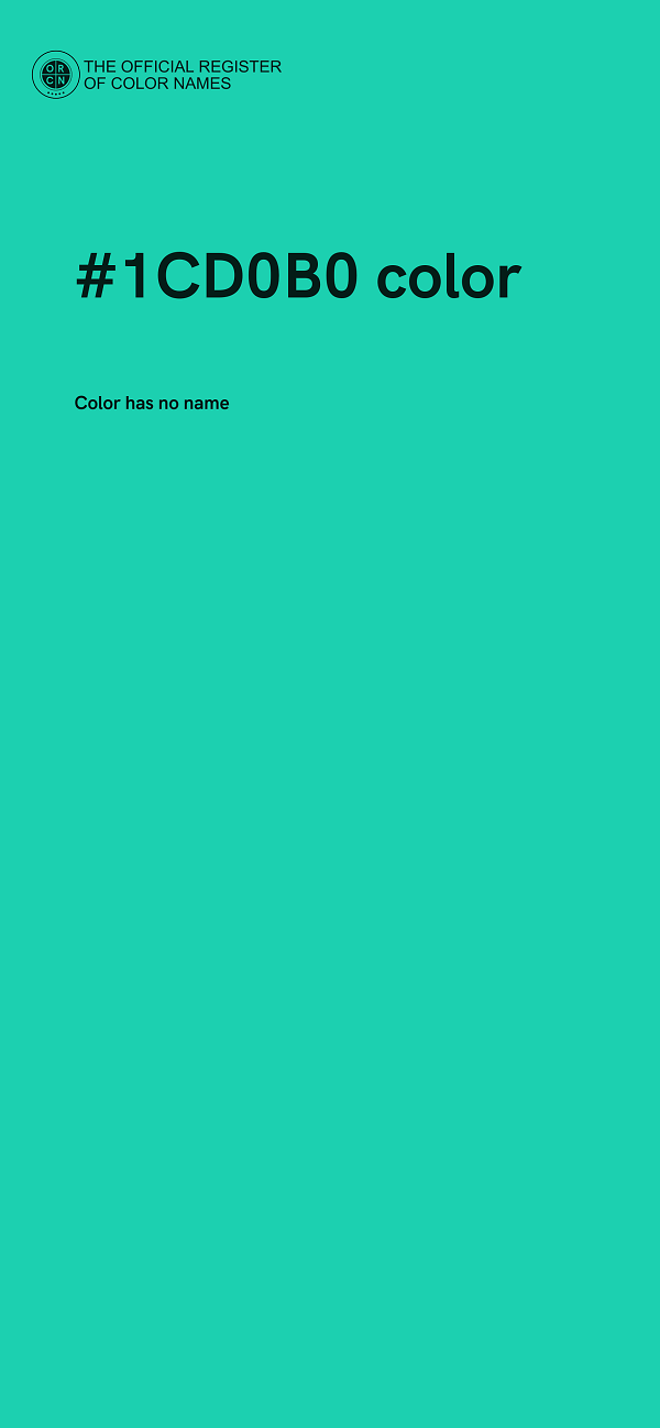 #1CD0B0 color image