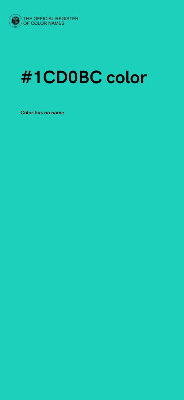 #1CD0BC color image