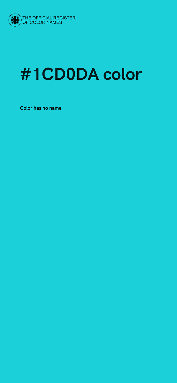 #1CD0DA color image