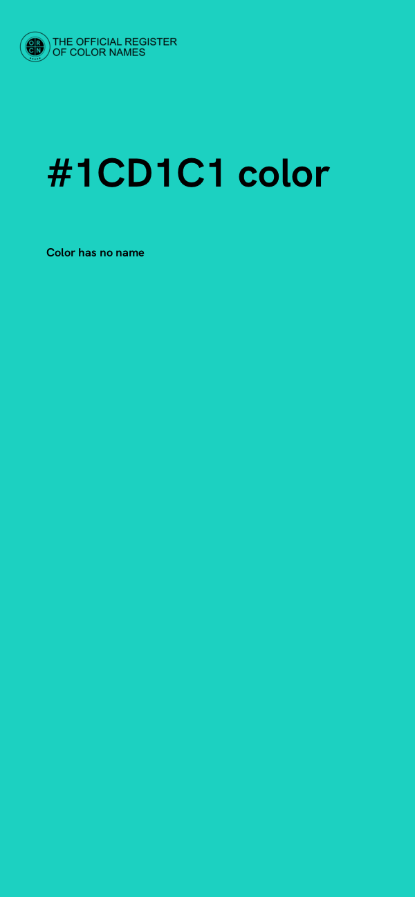 #1CD1C1 color image